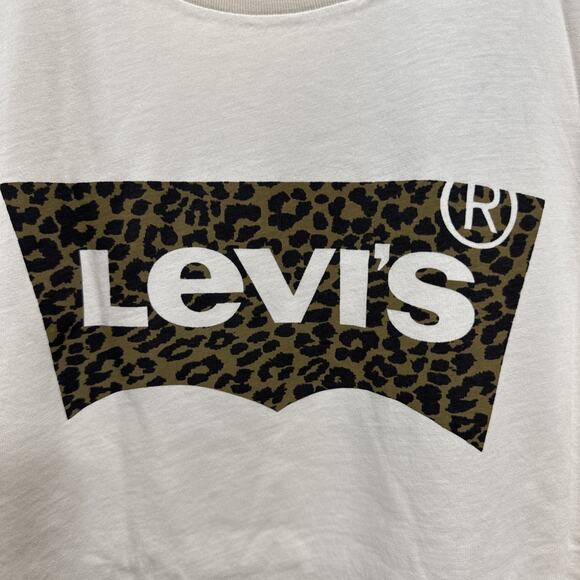 Levi's Womens Perfect Logo Short-Sleeve T-Shirt Top Plus Size 3X Beige Tee - Picture 3 of 11